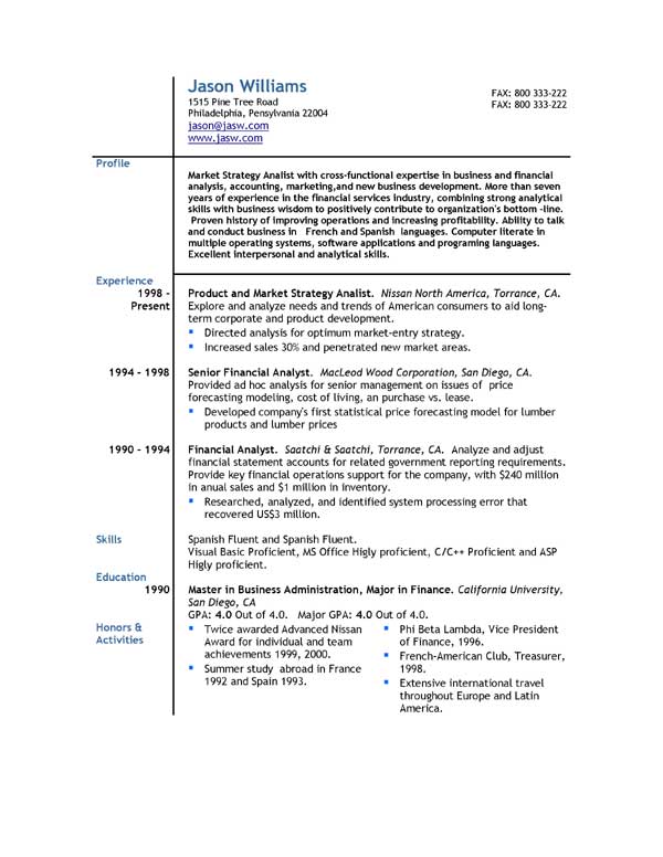 Business director finance in manager philadelphia resume