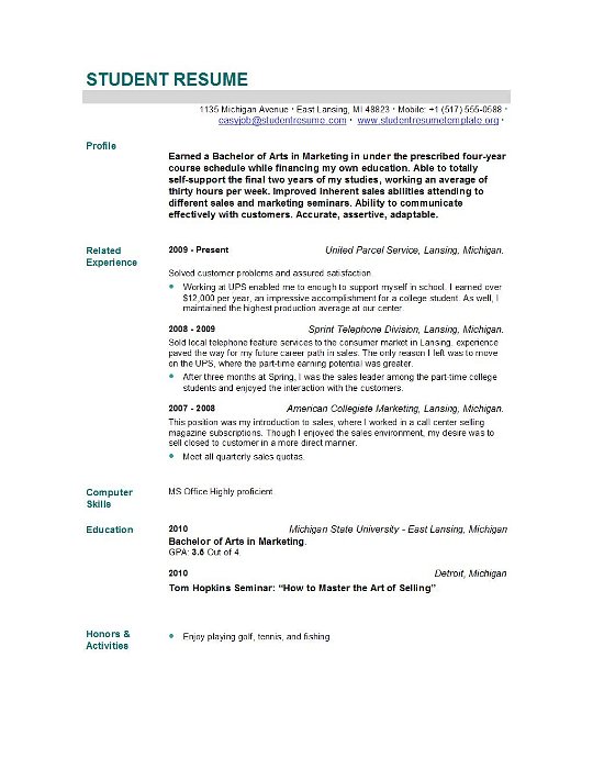 resume templates for new nursing graduates